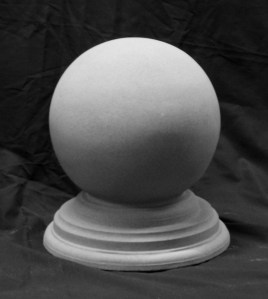 Large Stone Ball Finial.