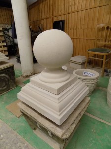 9 inch Stone Ball Finial.
