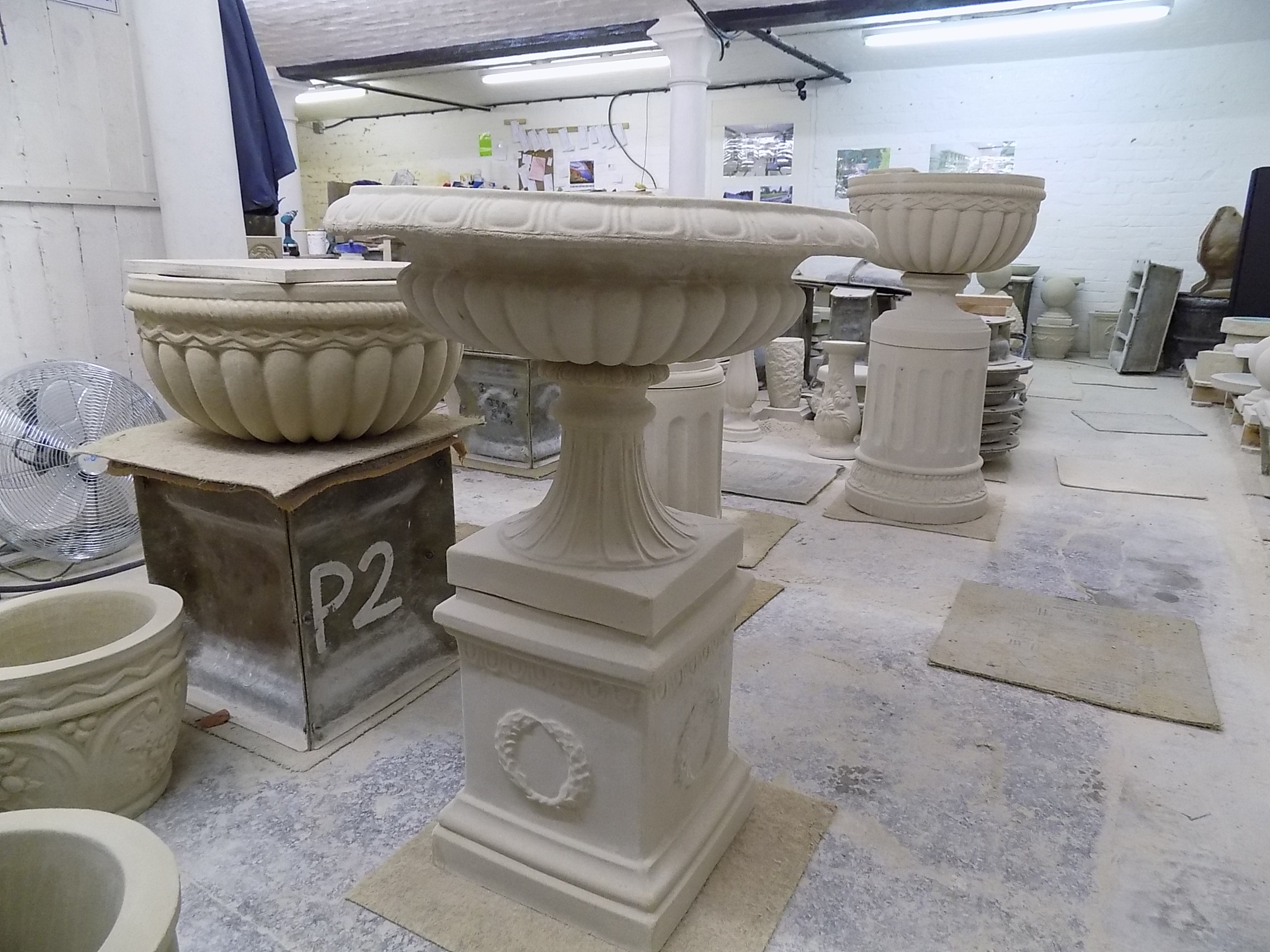 Large Stone Garden Planters.
