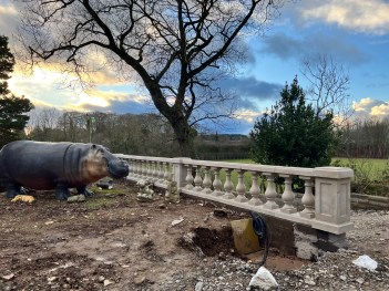 UK Cast Stone Balustrade.