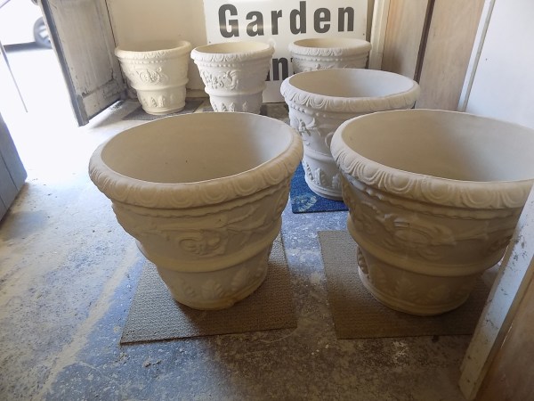 Large Stone Planters.
